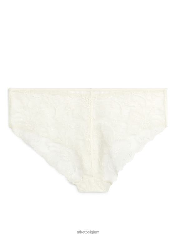 ARKET kleding 0DXJP554 gebroken wit hipsters van kant vrouwen