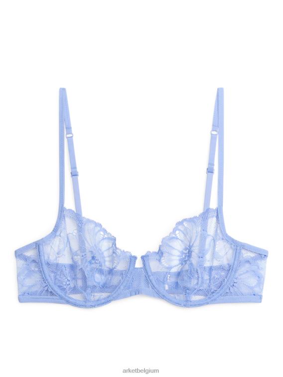 ARKET kleding 0DXJP555 blauw kanten draadbeha vrouwen