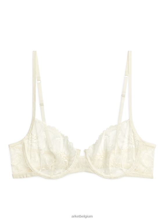 ARKET kleding 0DXJP561 gebroken wit kanten draadbeha vrouwen