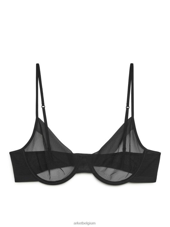 ARKET kleding 0DXJP565 zwart beugelbeha van mesh vrouwen