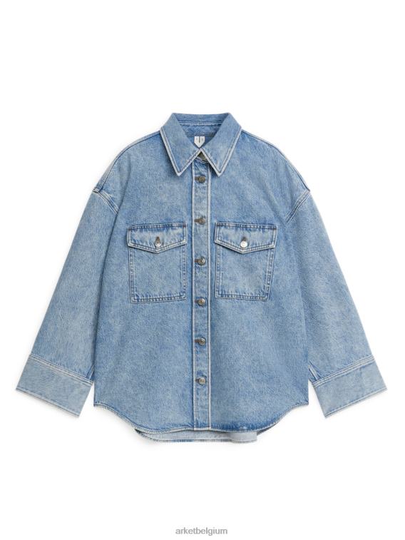 ARKET kleding 0DXJP2 lichtblauw denim overhemd vrouwen