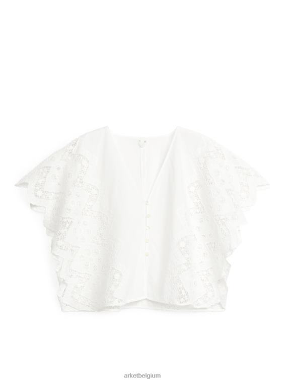 ARKET kleding 0DXJP35 wit broderie anglais blouse vrouwen