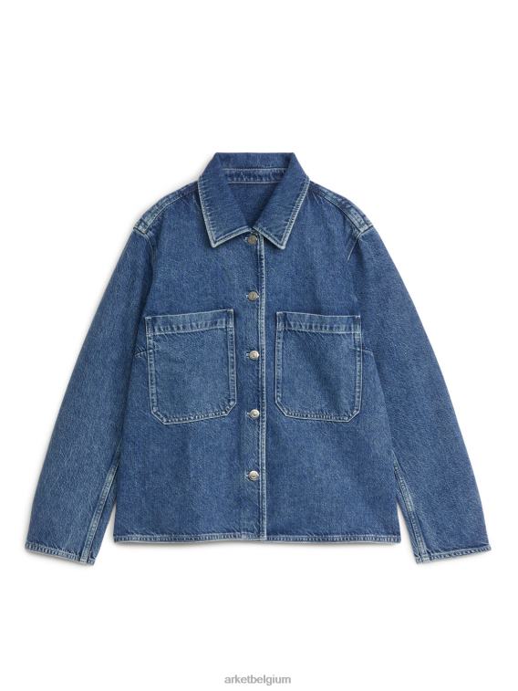 ARKET kleding 0DXJP42 blauw denim overhemd vrouwen