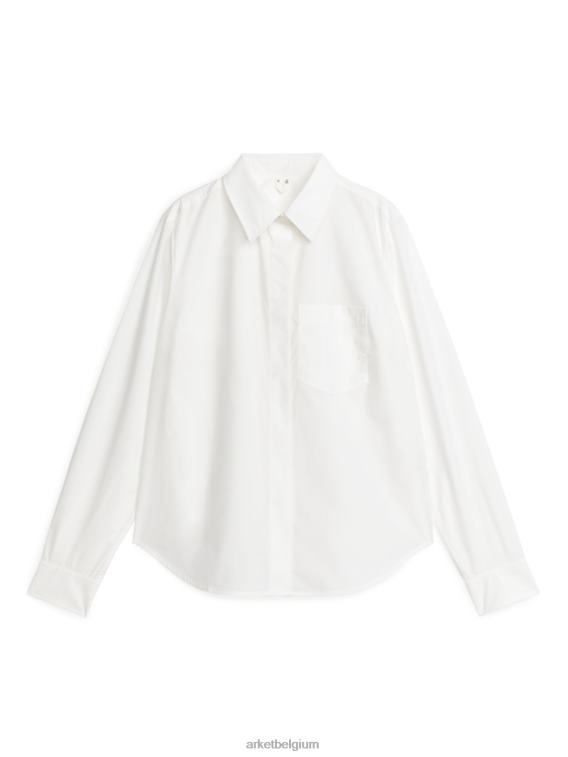 ARKET kleding 0DXJP56 wit popeline overhemd vrouwen