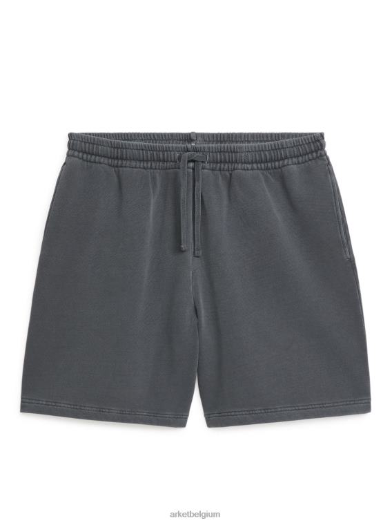 ARKET kleding 0DXJP273 donker grijs korte broek van franse badstof vrouwen