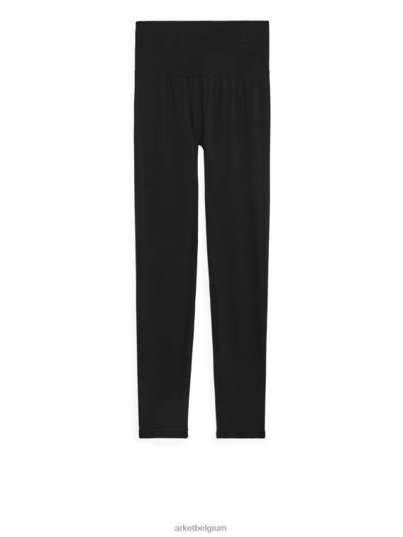ARKET kleding 0DXJP504 zwart naadloze yogalegging vrouwen
