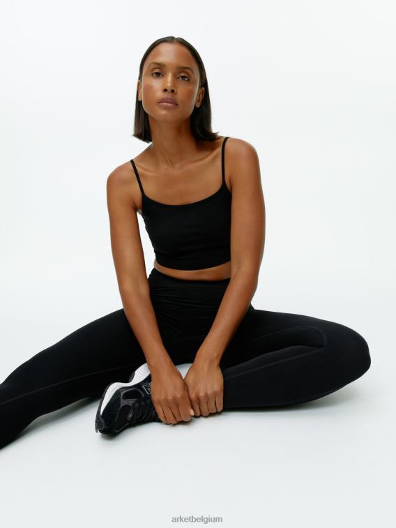 ARKET kleding 0DXJP504 zwart naadloze yogalegging vrouwen