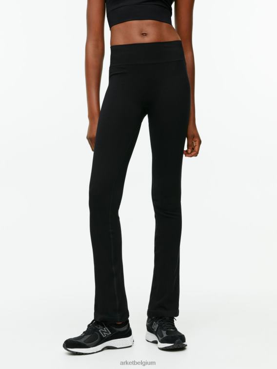 ARKET kleding 0DXJP506 zwart uitlopende naadloze riblegging vrouwen