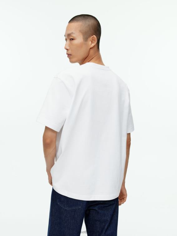 ARKET kleding 0DXJP1005 wit oversized zwaargewicht t-shirt vrouwen