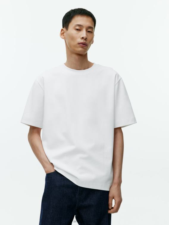 ARKET kleding 0DXJP1008 wit interlock t-shirt vrouwen