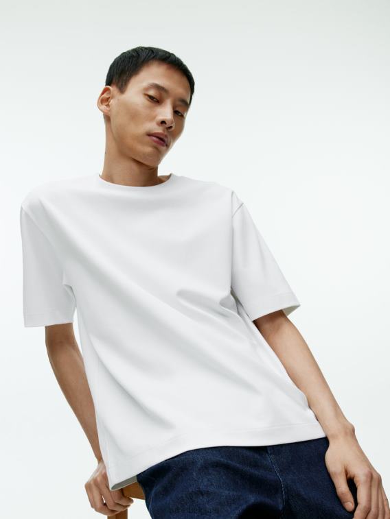 ARKET kleding 0DXJP1008 wit interlock t-shirt vrouwen