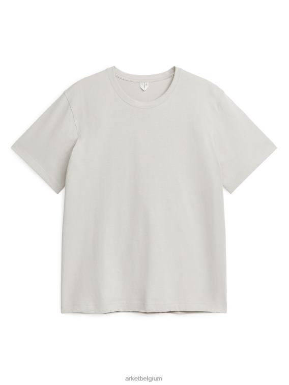 ARKET kleding 0DXJP1023 lichtgrijs zwaargewicht t-shirt vrouwen