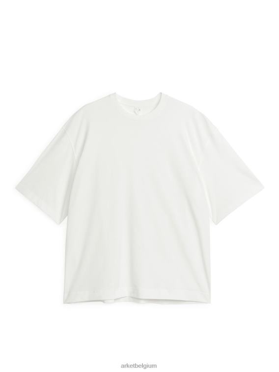 ARKET kleding 0DXJP1032 wit oversized lichtgewicht t-shirt vrouwen