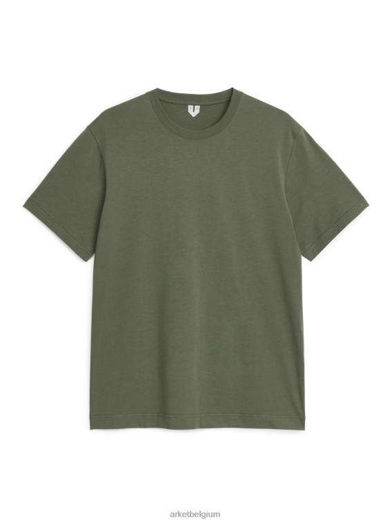 ARKET kleding 0DXJP1036 groente middelzwaar t-shirt vrouwen