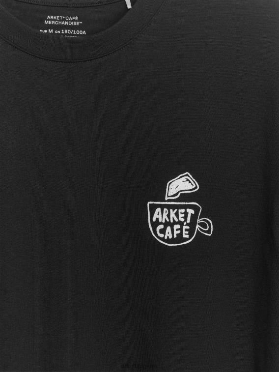 ARKET kleding 0DXJP1037 zwart café t-shirt vrouwen