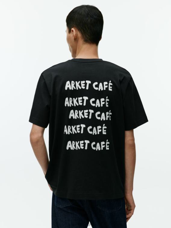 ARKET kleding 0DXJP1037 zwart café t-shirt vrouwen