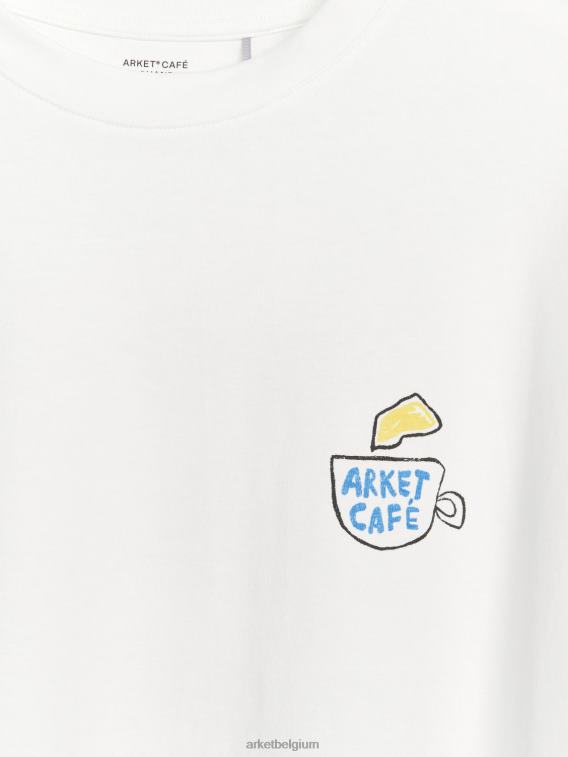 ARKET kleding 0DXJP1038 wit café-t-shirt met lange mouwen vrouwen