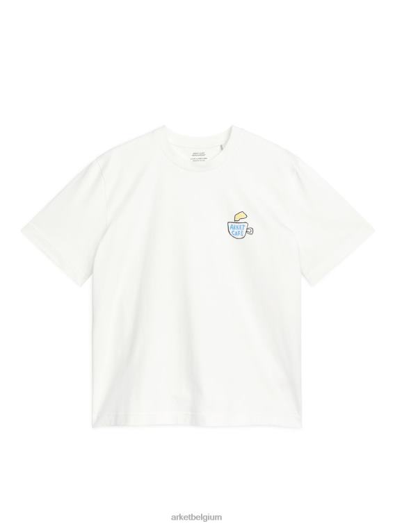 ARKET kleding 0DXJP1039 wit café t-shirt vrouwen