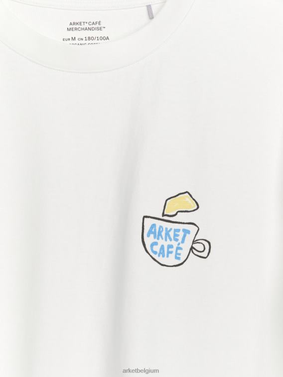 ARKET kleding 0DXJP1039 wit café t-shirt vrouwen
