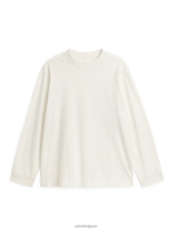 ARKET kleding 0DXJP1043 wit lichtgewicht t-shirt met lange mouwen vrouwen