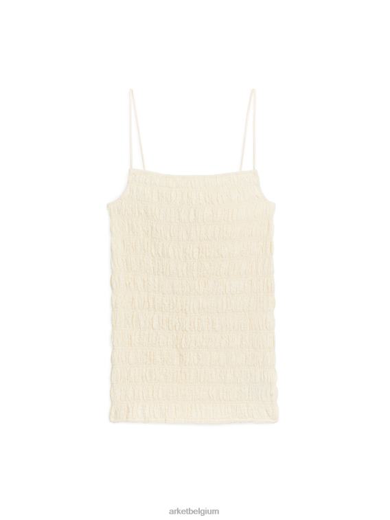 ARKET kleding 0DXJP278 gebroken wit seersucker kieltopje vrouwen