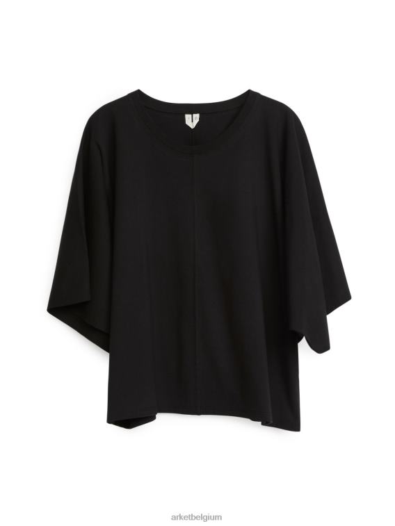 ARKET kleding 0DXJP294 zwart relaxed t-shirt vrouwen
