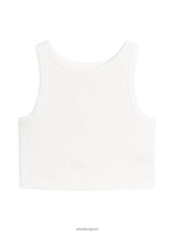 ARKET kleding 0DXJP304 wit cropped tanktopje vrouwen