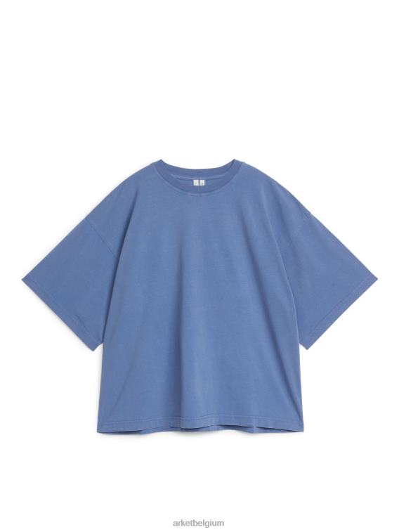 ARKET kleding 0DXJP305 blauw katoenen T-shirt vrouwen