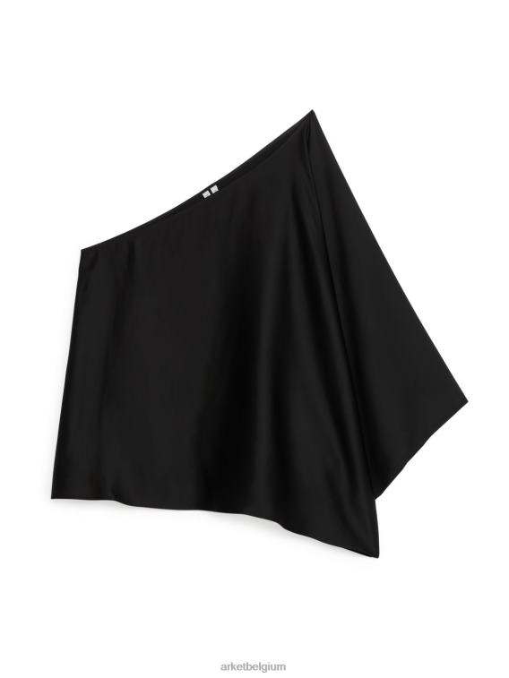 ARKET kleding 0DXJP30 zwart asymmetrische bovenkant vrouwen