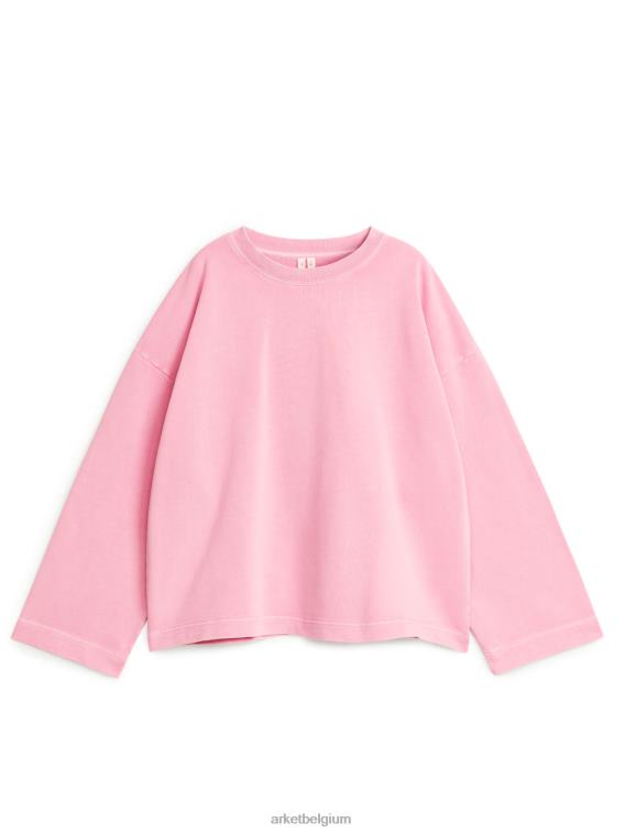 ARKET kleding 0DXJP312 roze losvallend sweatshirt vrouwen