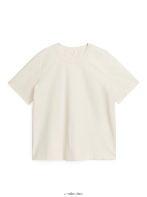 ARKET kleding 0DXJP316 gebroken wit zwaargewicht t-shirt vrouwen
