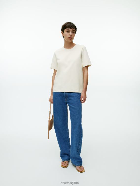 ARKET kleding 0DXJP316 gebroken wit zwaargewicht t-shirt vrouwen