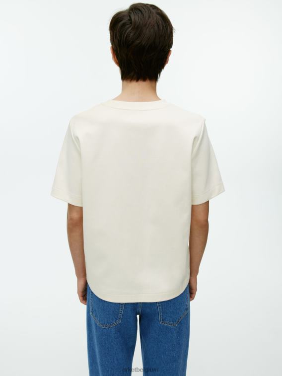ARKET kleding 0DXJP316 gebroken wit zwaargewicht t-shirt vrouwen