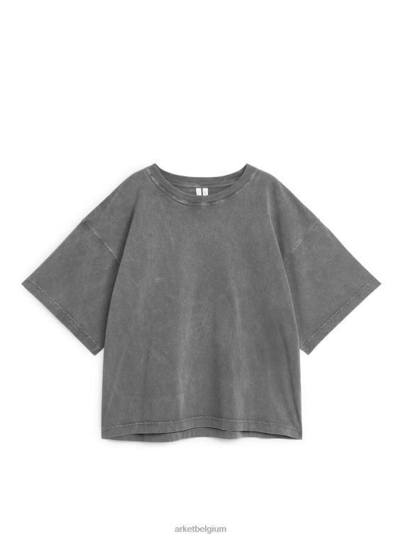 ARKET kleding 0DXJP323 zwart katoenen T-shirt vrouwen