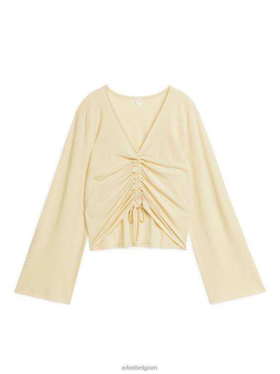 ARKET kleding 0DXJP326 vanille trekkoord bovenaan vrouwen