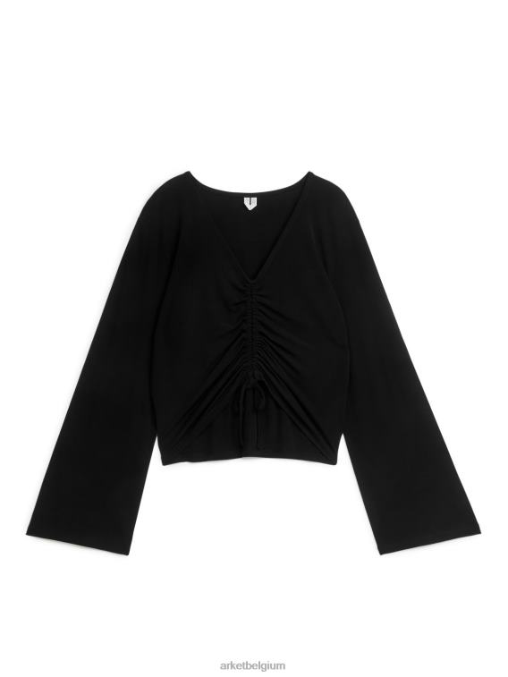 ARKET kleding 0DXJP327 zwart trekkoord bovenaan vrouwen