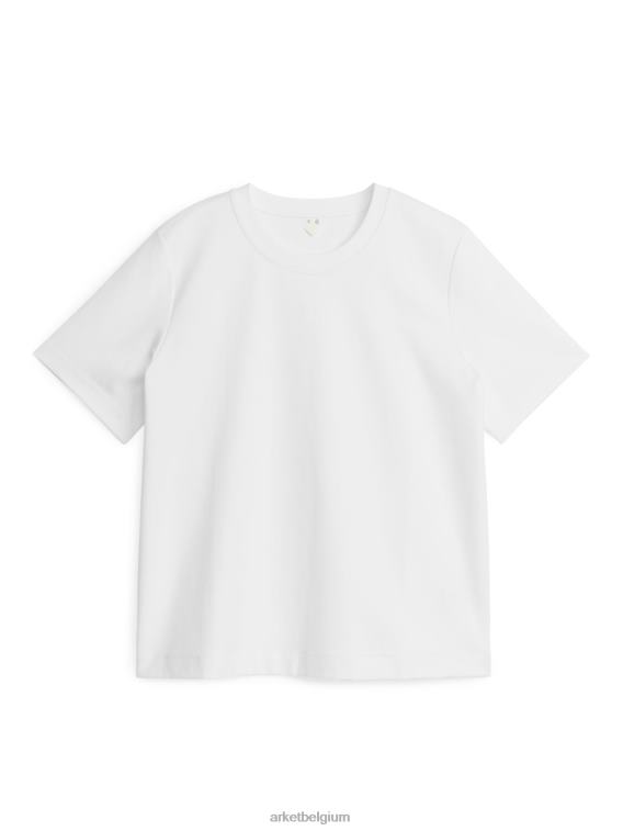 ARKET kleding 0DXJP339 wit zwaargewicht t-shirt vrouwen