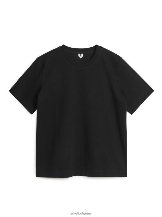 ARKET kleding 0DXJP341 zwart zwaargewicht t-shirt vrouwen