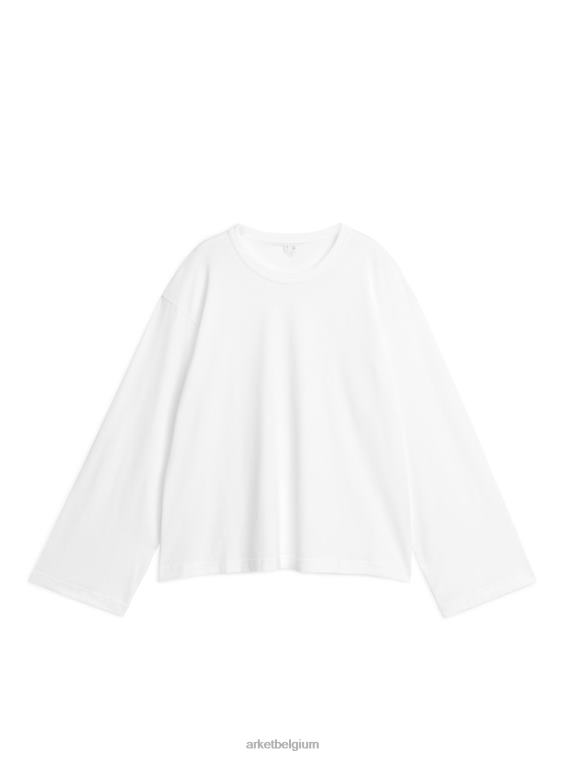 ARKET kleding 0DXJP352 wit oversized t-shirt vrouwen