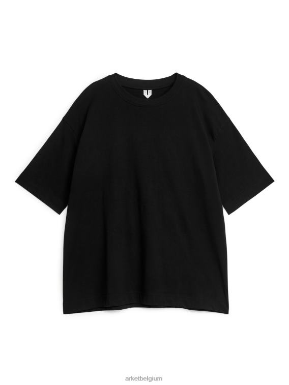 ARKET kleding 0DXJP389 zwart oversized t-shirt vrouwen
