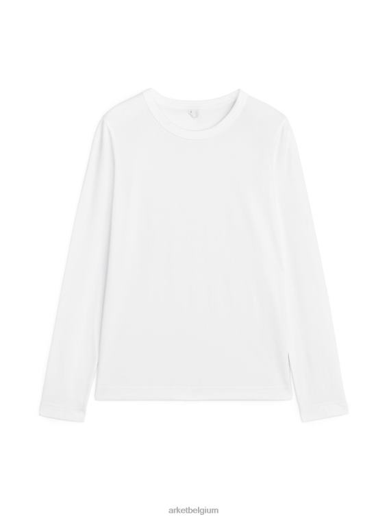 ARKET kleding 0DXJP391 wit T-shirt met lange mouwen vrouwen
