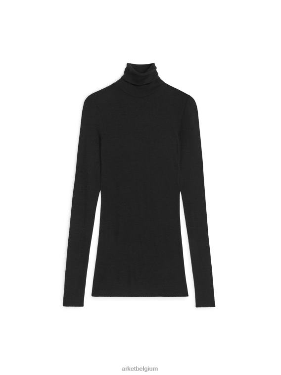 ARKET kleding 0DXJP393 zwart coltrui van pure merinowol vrouwen