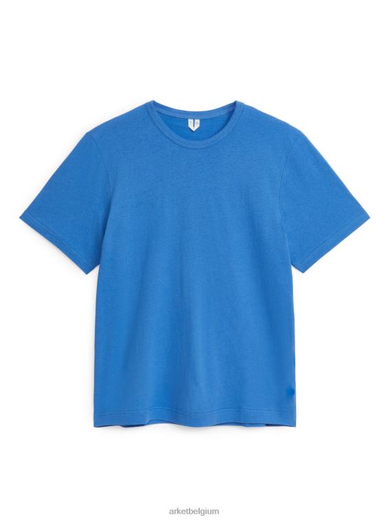 ARKET kleding 0DXJP985 blauw T-shirt van linnenmix vrouwen