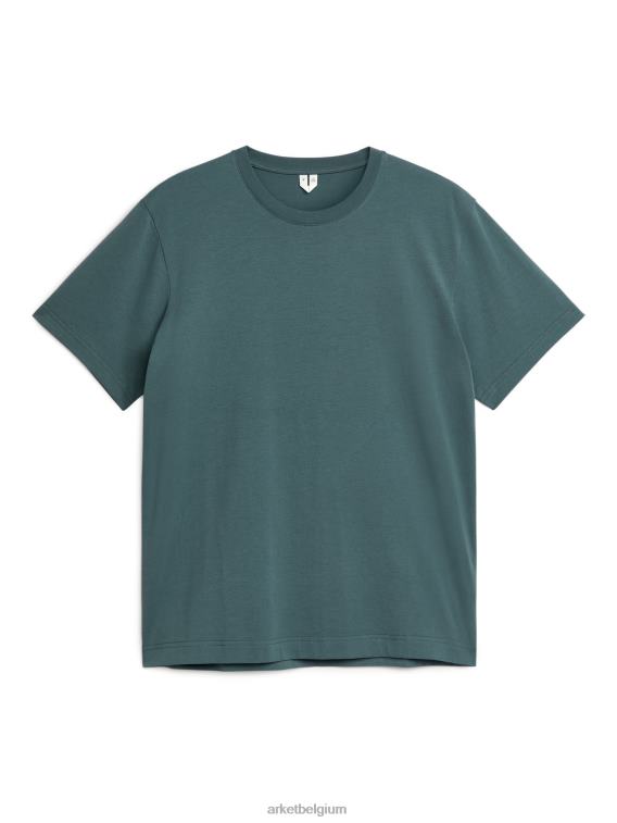 ARKET kleding 0DXJP993 donkere benzine middelzwaar t-shirt vrouwen