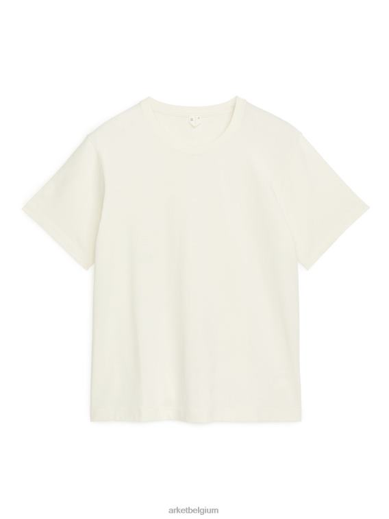 ARKET kleding 0DXJP996 gebroken wit zwaargewicht t-shirt vrouwen