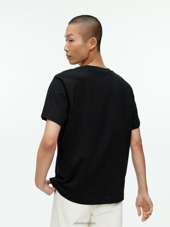ARKET kleding 0DXJP998 zwart zwaargewicht t-shirt vrouwen