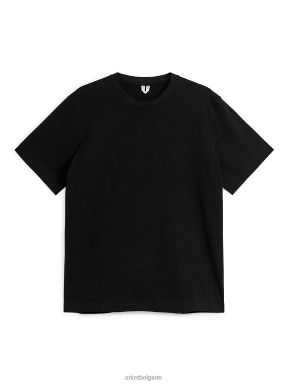 ARKET kleding 0DXJP998 zwart zwaargewicht t-shirt vrouwen