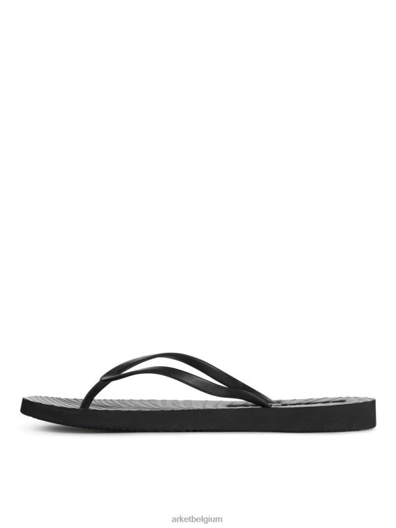 ARKET schoenen 0DXJP709 zwart slapers taps toelopende slippers vrouwen