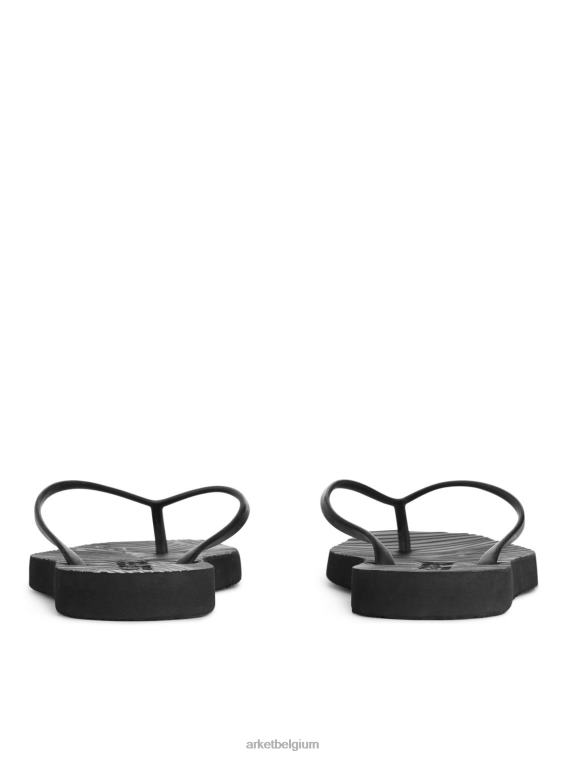 ARKET schoenen 0DXJP709 zwart slapers taps toelopende slippers vrouwen