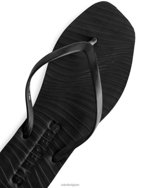 ARKET schoenen 0DXJP709 zwart slapers taps toelopende slippers vrouwen